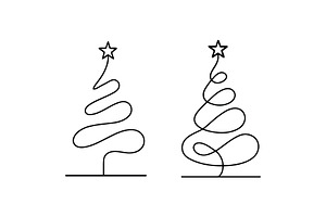 Spiral Badge Christmas Tree Logo, a Branding & Logo Template by Vectorium Studio