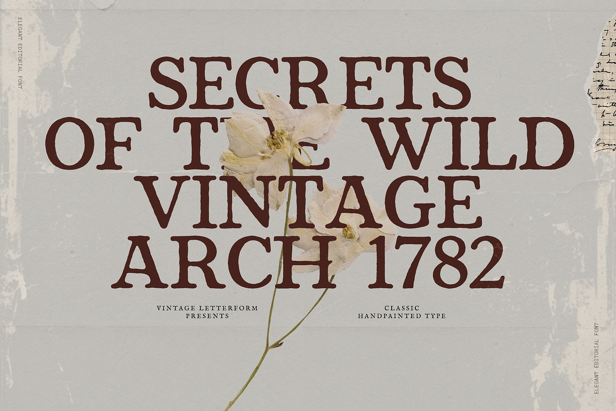 Bramwell - Vintage Serif, a Handwritten Font by Prapti Design (Photo 1 of 11)