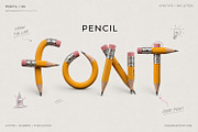 Pencil Font, a Sans Serif Font by Handmadefont (Thumbnail 1 of 16)
