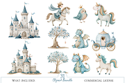 Little Kingdom Watercolor Clipart, an Illustration by MockupWizard (Thumbnail 3 of 5)