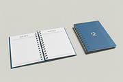 A5 Spiral Notebook Mockup, a Print Template by rahmatmoscae (Thumbnail 11 of 12)