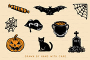 Halloween Icons Hand Drawn Graphics, a Solid Icon by BirDIY Design (Thumbnail 4 of 9)