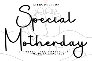 Special Motherday, a Handwritten Font by InermediaSTUDIO