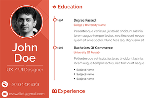 Clean Resume Design