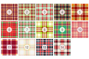#140 Christmas Check Patterns, a Pattern Graphic by Plaid4You (Thumbnail 2 of 5)