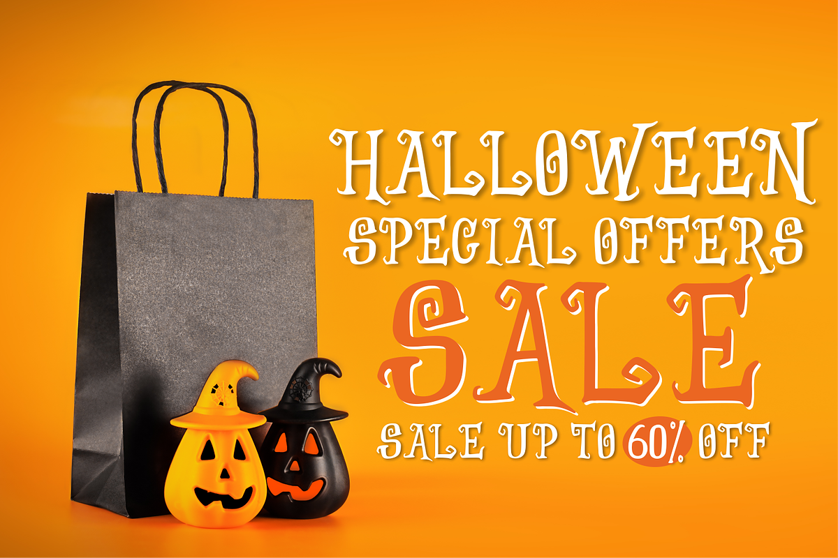 Witches Crow | Halloween Font, a Script Font by Forberas Club (Photo 6 of 8)