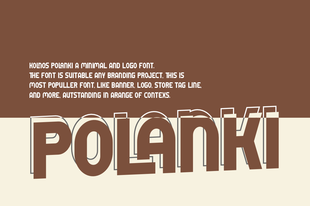 Kolnos Polanki - Modern Sans Font, a Sans Serif Font by Iqsiart Studio (Photo 2 of 8)