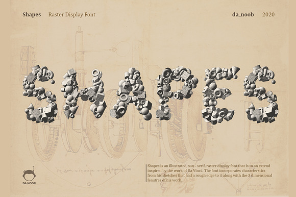 Shapes - Raster display font preview 4