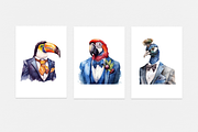 Animals in Suits Collection, an Animal Illustration by artsy-fartsy (Thumbnail 7 of 14)