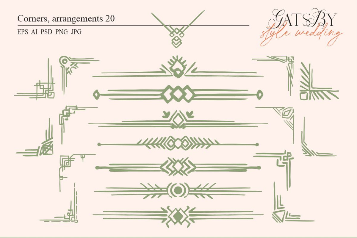 Gatsby-style wedding, an Object Graphic by Collection by VY (Photo 3 of 18)
