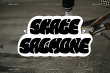 Skate Salmone - Bubble Graffiti Font