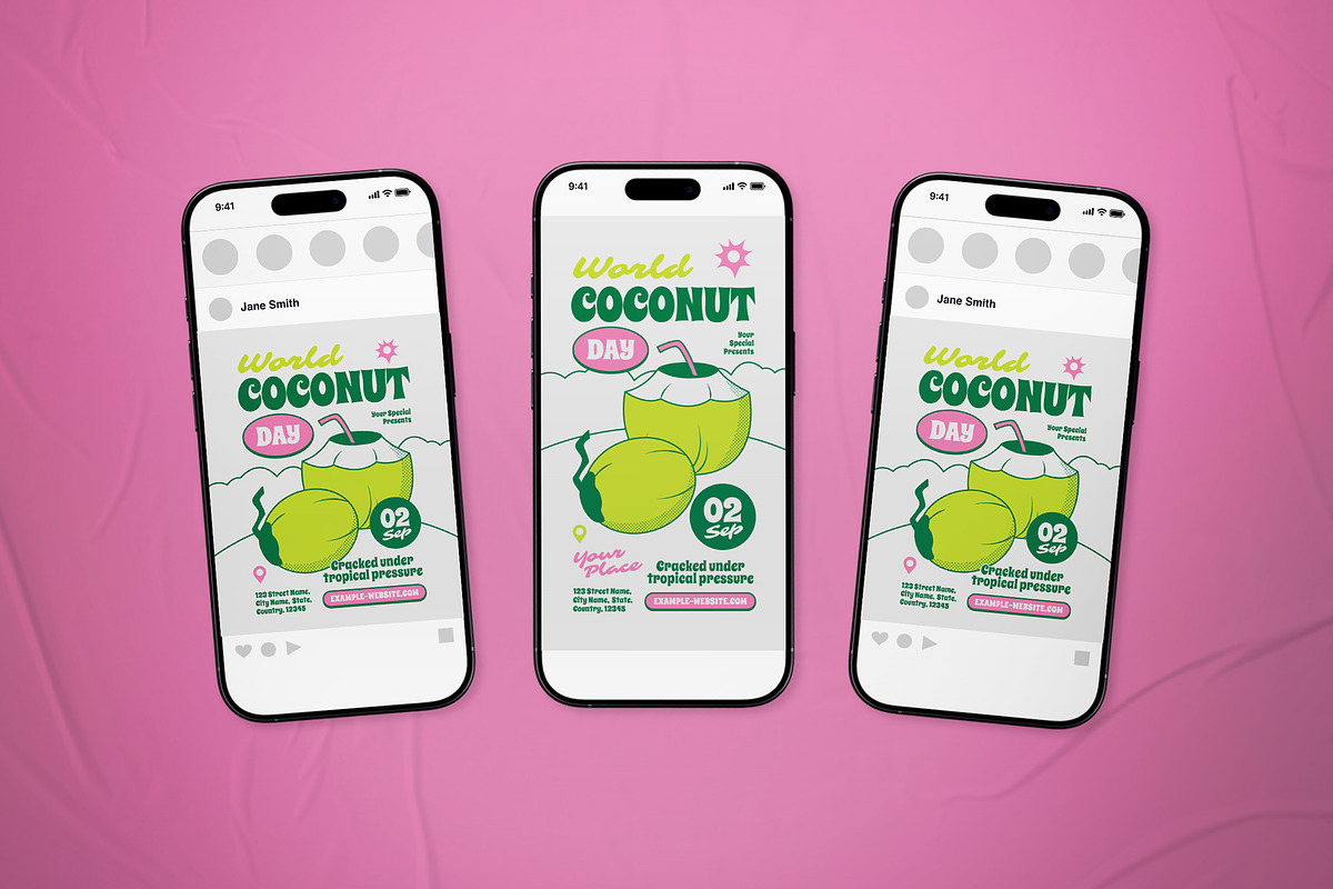 World Coconut Day Flyer Set, a Flyer Template by The Good Store (Photo 2 of 2)