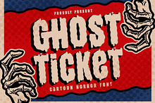 Ghost Ticket a Cartoon Horror Font