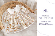 Baby Girl Dress Mockup Toddler Outfi, a Mockup by Mie Mockup Studio (Thumbnail 6 of 7)