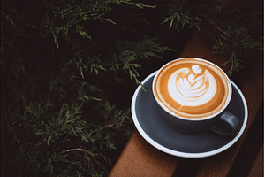 Grey cup of cappuccino, a Food & Drink Photo by Anna Efetova