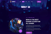 Vue Js Gaming Website Template, a Vue Template by HasThemes (Thumbnail 3 of 5)