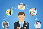 Tax, Auditing and Test Themes, a Finance Illustration by TAlex (Thumbnail 5 of 7)