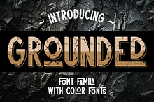 Grounded Cracked Font Family