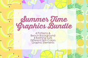 Summer Time Graphic Bundle, a Pattern Graphic by CosmicMedium (Thumbnail 1 of 6)