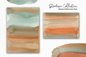 Stratum Watercolor Abstract Textures