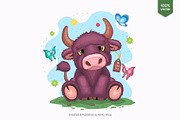 Set of cute cartoon animals_02, an Animal Illustration by KENO Mascots (Thumbnail 8 of 11)