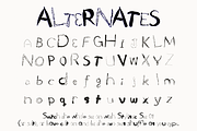 Ragtag - Messy Hand-Lettered Font, a Handwritten Font by Lilithcollageart (Thumbnail 8 of 9)