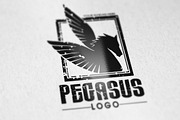 WT - Pegasus V1 Logo Template, an Education Illustration by WebTop Studio (Thumbnail 1 of 4)