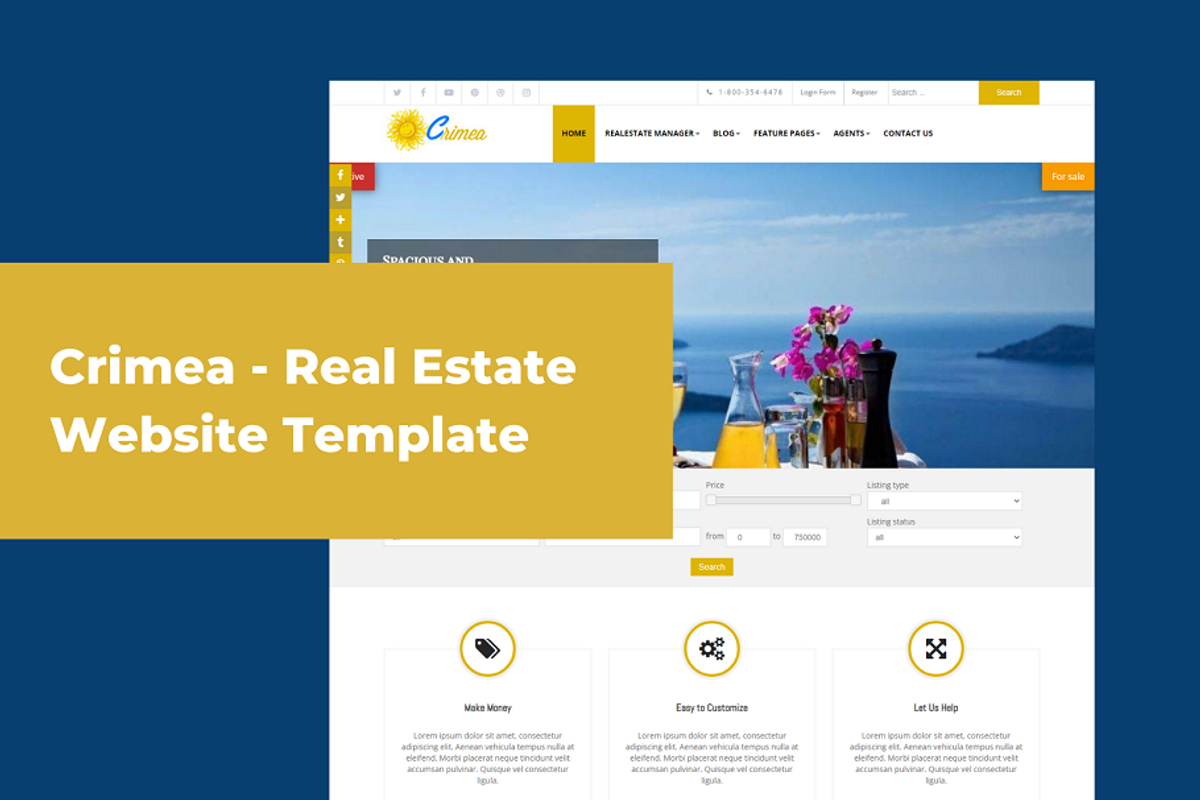 Crimea - Real Estate Template, a HTML Template by Ordasoft (Photo 1 of 4)