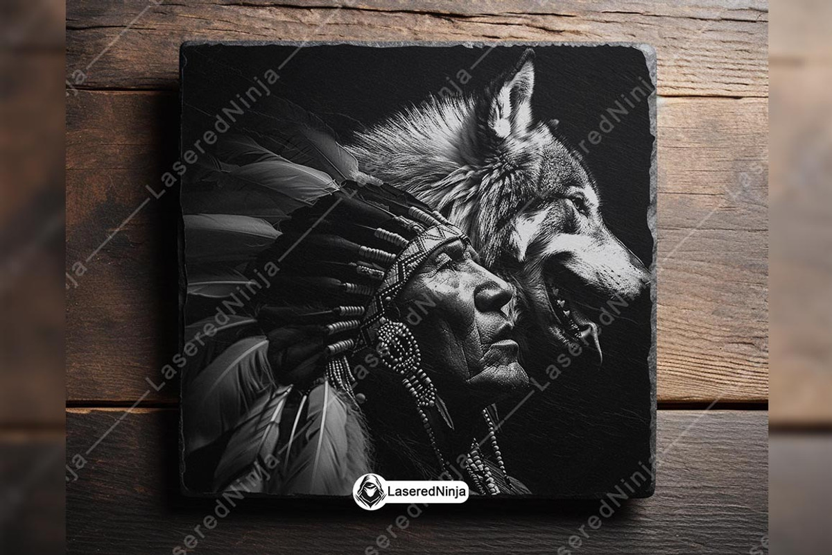 Native Indian Headdress Wolf Dog, a Background Graphic by LaseredNinja (Photo 6 of 7)
