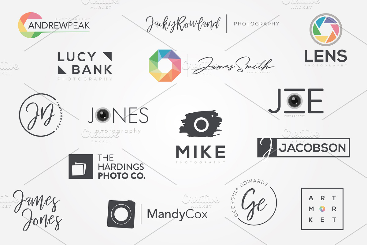 Modern Photography Logos Vol 5, a Branding & Logo Template by Jack Gosbell (Photo 6 of 6)