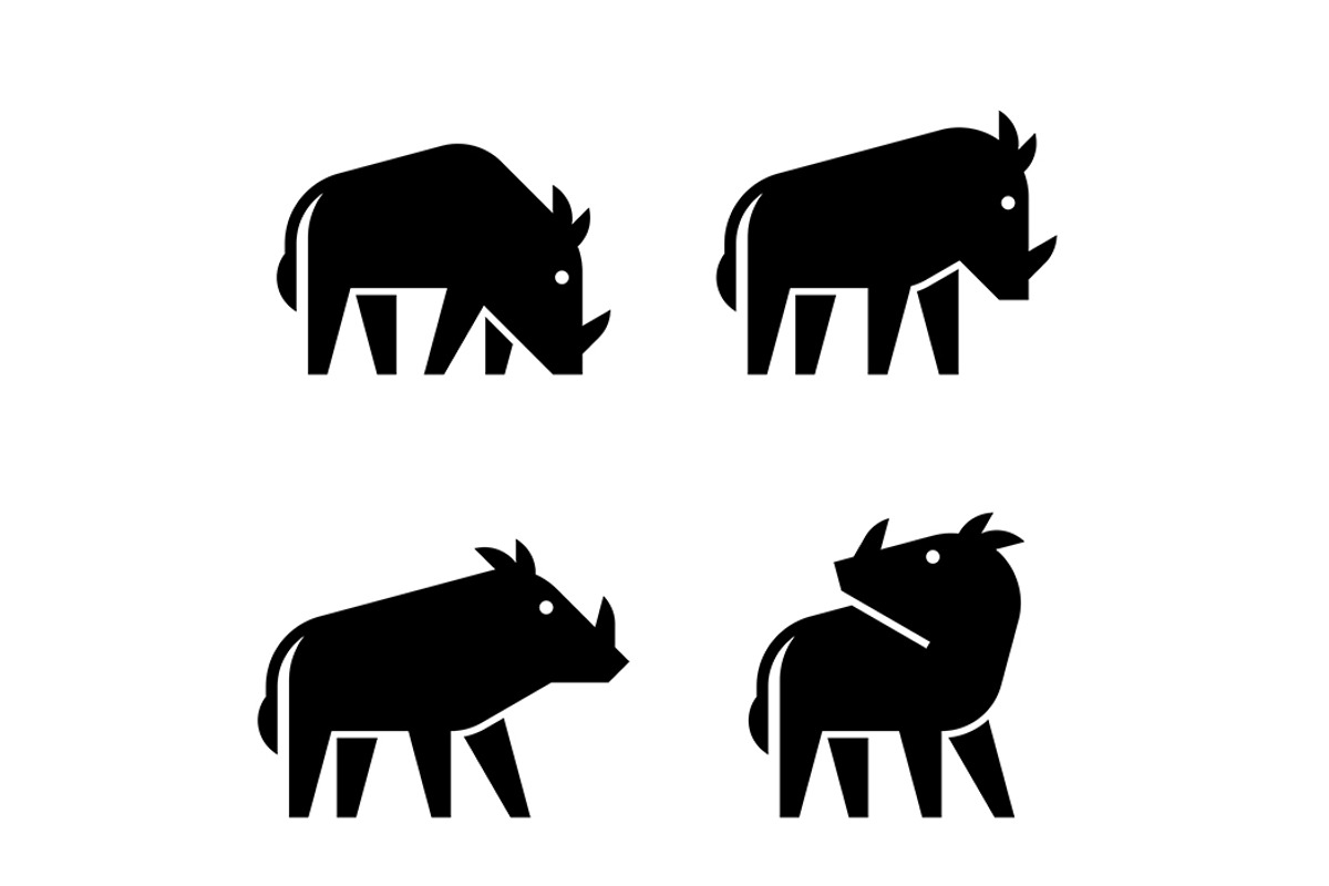 Warthog Logo, a Graphic by NataliiaVolyk (Photo 2 of 6)