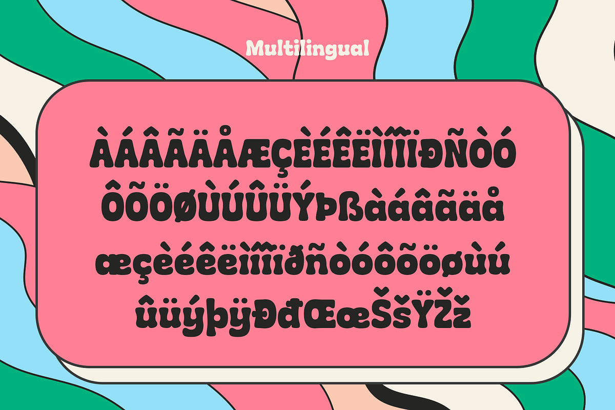 Mugfy – Wavy Squiggly Sans Font, a Sans Serif Font by Tiptop Graphic (Photo 5 of 9)