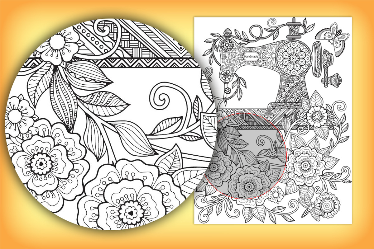 Vintage Coloring For Woman, an Illustration by Nataliia Toporovska (Photo 4 of 4)