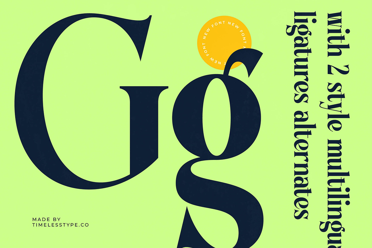 Bralge Modern Display Serif Font, a Serif Font by timelesstype.co (Photo 7 of 20)