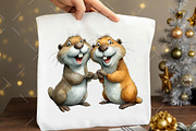 Quirky Valentine Animals Clipart, an Illustration by OK Design (Thumbnail 6 of 6)
