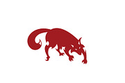 Dark Fire Wolf From Hell Logo, a Branding & Logo Template by ashenterprise (Thumbnail 1 of 3)
