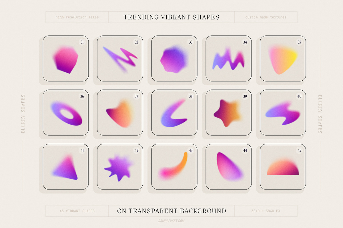 Grainy Shapes and Blurry Gradients, an Object Graphic by Samolevsky (Photo 4 of 15)