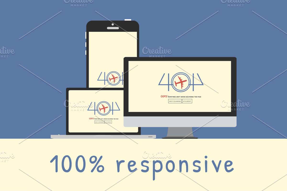 AirMail - Error 404 HTML Template, a HTML Template by PixelGlobe (Photo 2 of 5)