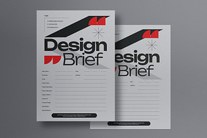Gray Company Design Brief, a Flyer Template by graphicook