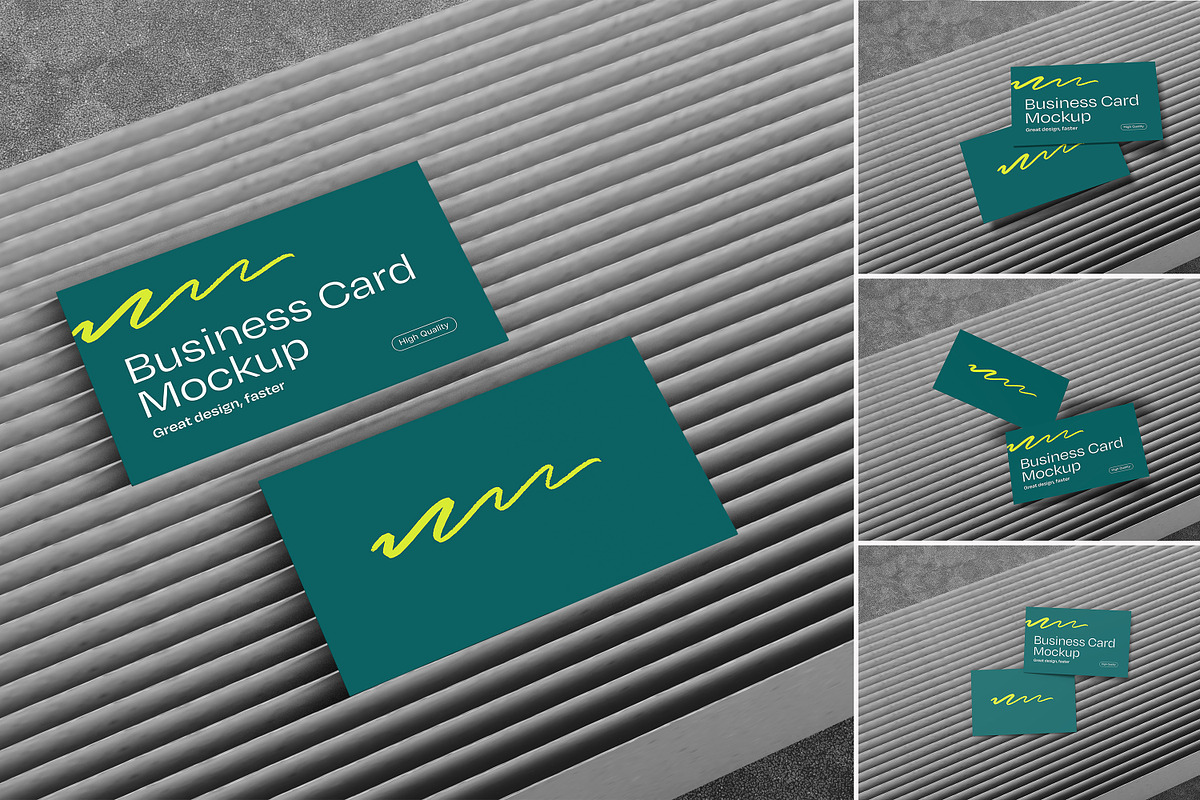 Business Card Mockup, an Advertising Mockup by Alhaytar (Photo 1 of 5)