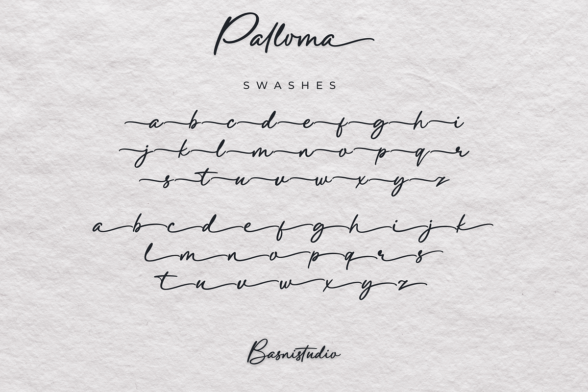 Palloma a Signature Font, a Handwritten Font by Basnistudio (Photo 15 of 17)