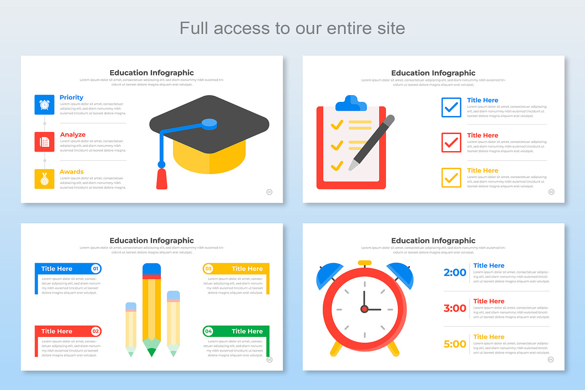 Education Infographic Google Slide, a Templates & Theme by Mighty-Slide (Photo 2 of 8)