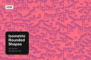 Isometric Rounded Shapes, a Background Graphic by dvtchk (Thumbnail 12 of 15)