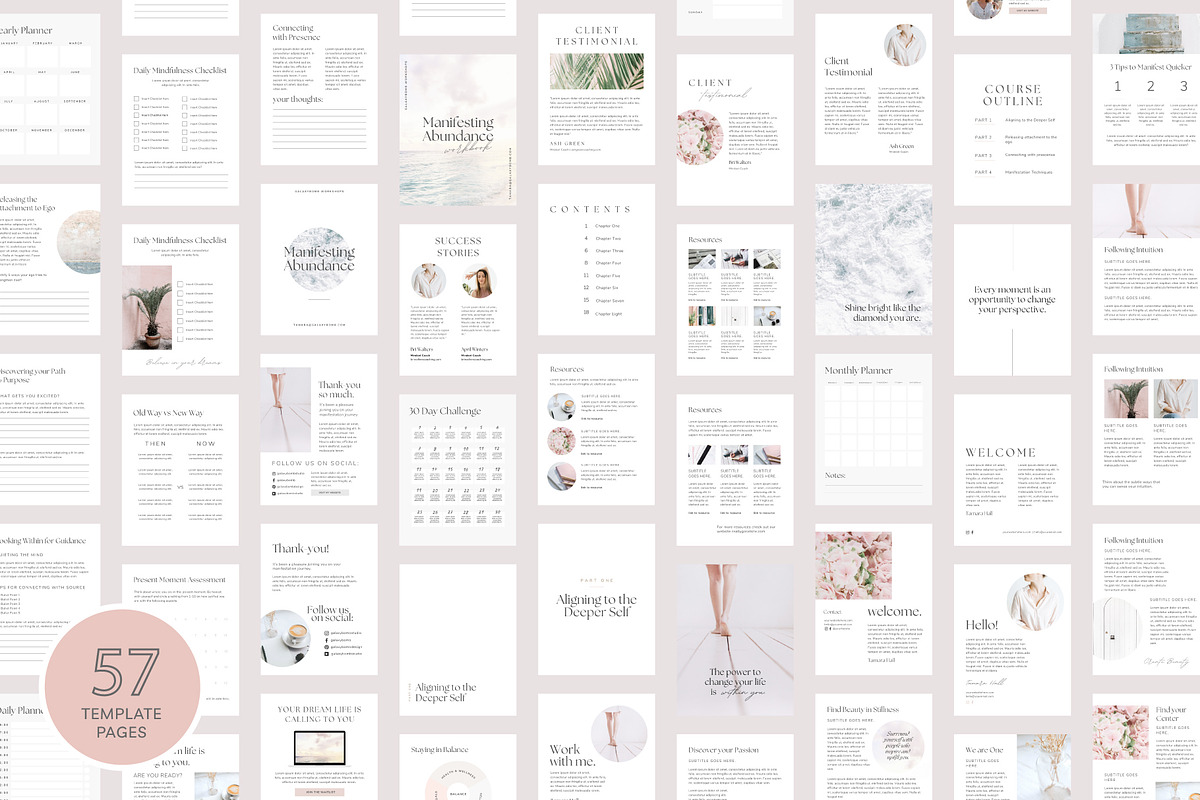 Coach Lead Magnet Workbook Template, a Magazine Template by Galaxybomb (Photo 5 of 8)
