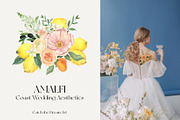 Amalfi Coast Mediterranean Wedding, a Decorative Illustration by Catch the Dream Art (Thumbnail 17 of 17)