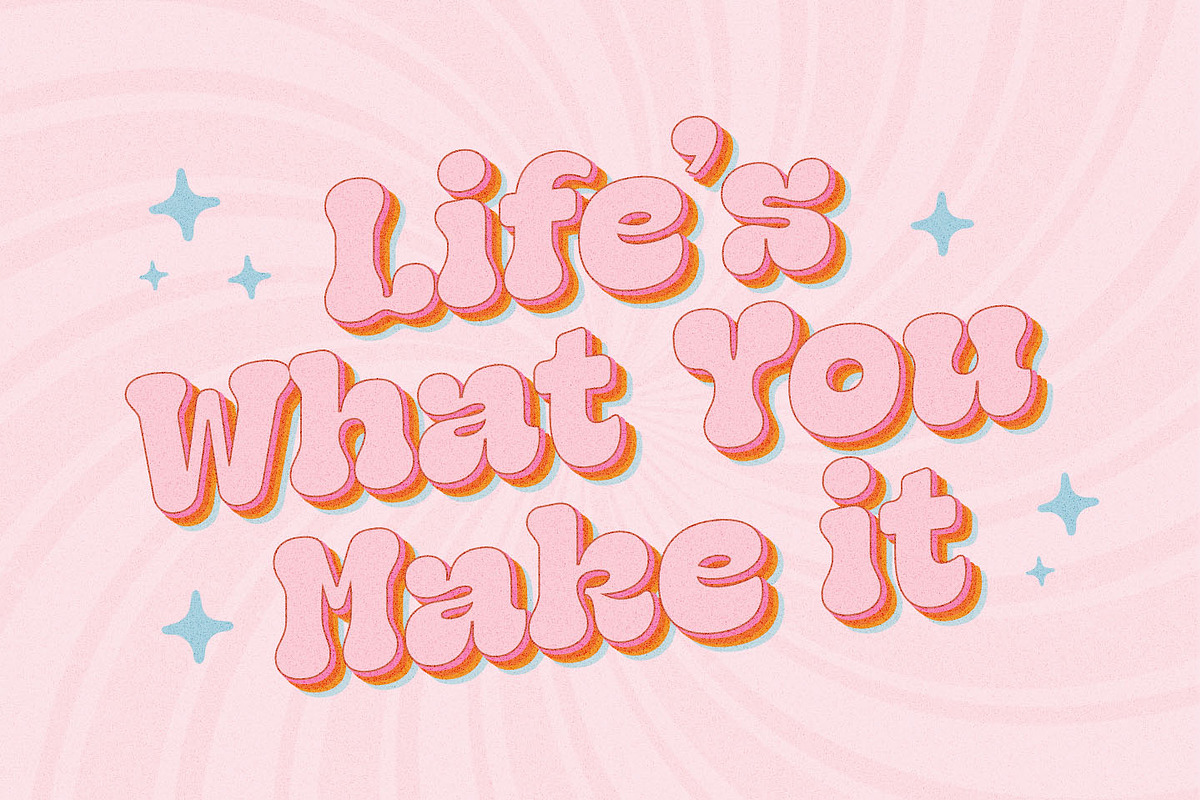 Geska Rolling - Groovy Retro Font, a Slab Serif Font by Kulokale (Photo 3 of 10)