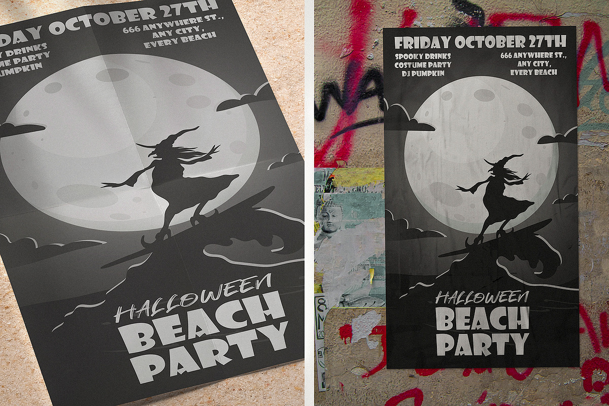 Halloween Сreepy Beach Collection, a Seasonal Illustration by Kokoshka (Photo 5 of 16)