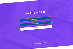 Interview App Dashboard Template