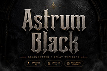 Astrum Black – Gothic Blackletter
