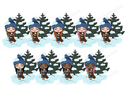 Snow Cute Dolls, a Person Illustration by GlamArtZhanna (Thumbnail 3 of 4)